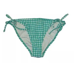 J crew green gingham bikini bottom